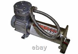 Air Compressors 400 Pewter 3/8 Valves 2500 Air Ride Bags Black 7 Switch & Tank
