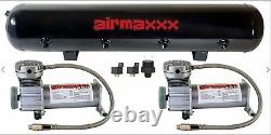 Air Compressors 400 Pewter Airmaxxx 5 Gallon Air Tank 200psi Air Suspension Kit
