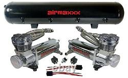 Air Kit For Chevy S10 Chr 480 AirMaxxx 1/2 Valves Blk 9 Switch Air Lift D25 D26