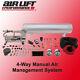 Air Management System 27666 Air Lift Air Ride Suspension Kit Manual Package 1/4