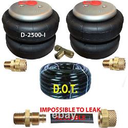 Air Ride Suspension Kit Standard 2500lb air Bags with FITs and 1/4airline