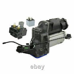 Air Suspension Compressor Pump / Bracket / Valve Block Kit Fits BMW 5-Series E61