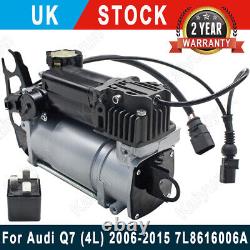 Air Suspension Compressor Pump For Audi Q7 (4LB) 2006 2015 7L8616006A with Relay