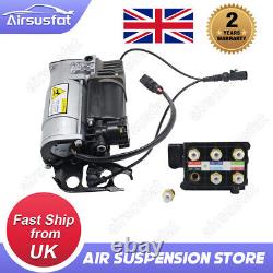 Air Suspension Compressor Pump+Solenoid Valve Block Fit Audi Q7 7L8616006A UK