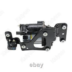 Air Suspension Compressor Pump with Bracket + Solenoid For BMW X5 E70 X6 E71 E72