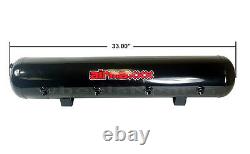 AirMaxxx 480 Dual Black Compressors 5 Gallon Tank Air Bag Suspension 200 psi Kit