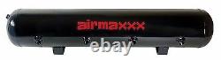 AirMaxxx Black 480 Air Ride Compressors 1/2 Brass Valves Black 7 Switch & Tank