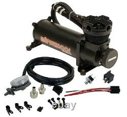 Airmaxxx Black 480 Air Compressor 150 psi Off with Air Filter Relocate Kit