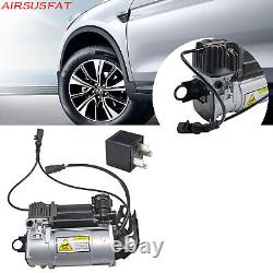 For Audi Q7 Air Suspension Compressor Pump & Valve Block & Relay (4LB) 2006-15