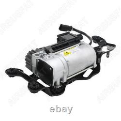 For BMW X5 F15 F85 X6 F16 Air Suspension Compressor Pump & Bracket 37206868998