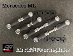 MERCEDES ML 2006-2015 AIR Suspension Lowering Links Full Kit. (4 Links) Full Kit