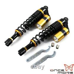 Motorcycle Gold Rear Air Shock Absorbers Suspension Kit For BMW Honda Yamaha US