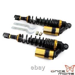 Motorcycle Gold Rear Air Shock Absorbers Suspension Kit For BMW Honda Yamaha US
