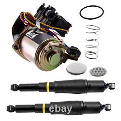Pair Rear Suspension Air Shock & Compressor Kit for Chevy Tahoe 25979393