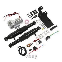 Rear Air Ride Suspension Kit For Harley Touring Bagger Street Road Glide 1994-UP