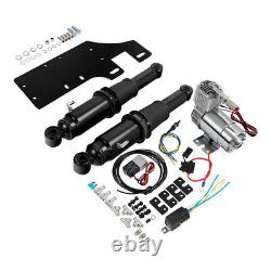 Rear Air Ride Suspension Kit For Harley Touring Electra Street Road Glide 94-Up