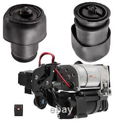 Rear Pair Air Sping Bag With Suspension Compressor Kit For BMW X5 F15 X6 F16 13-19