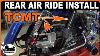 Tcmt Rear Air Ride Suspension With Air Tank Kit For Harley Davidson Install