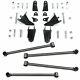 Triangulated Rear Suspension Four 4 Link Kit For 64-73 Mustang Fits Qa1 Shocks