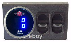 V Air Gauge Dual Digital 200psi Display 1 Elect Switch, 1 Manual Switch to dump