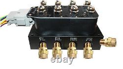 V Air Ride Suspension Manifold Valve with all FITs 3/8