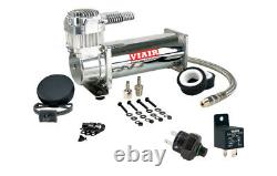 VIAIR 444C Truck Mount Air Compressor Kit 200 PSI Pressure Switch & Relay, 12V