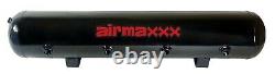 Airmaxxx Noir 480 Air Ride Compresseurs 1/2 En Laiton Vannes Noir 7 Switch & Réservoir