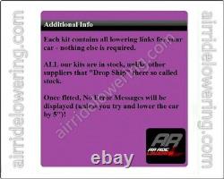 Audi RS6 S6 A6 (C8). Kit complet de liens d'abaissement de suspension pneumatique. Livraison gratuite