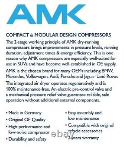 Bmw X5 E70 X6 E71 E72 2006-2013 Amk Air Suspension Compressor Kit Uk Next Day