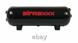 Compresseur D'air Chrome 400 Airmaxxx 3 Gallons Réservoir D'air De Vidange 165 Sur 200 Hors Commutateur