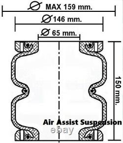 La08 4x4 4wd Jusqu'à Juin 2012 Ford Ranger Pk Pj Air Suspension Bag Assist Kit D'aide À La Charge