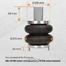 Ressort de suspension pneumatique + kit compresseur 12V pour Iveco Daily 35s 75 PSI